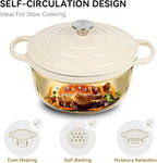 Miereirl 6 Quart Enameled Dutch Oven Pot - Image 2