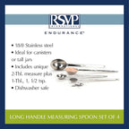 RSVP International Measuring Spoons, Stainless Steel - Image 6