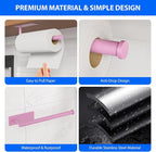Paper Towel Holder Under Cabinet, Self-Adhesive, No Drilling, Stainless Steel - Image 4