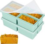 Silicone Freezer Trays with Lids by Unknown