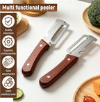 2Pcs Vegetable Peeler for Kitchen – 2026 New 3 in 1 Multifunctional Stainless - Image 2