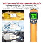 DEASOMIYE Infrared Laser Thermometer, Digital Infrared Laser Thermometer Gun - Image 3