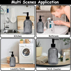 Gray Glass Soap Dispenser Set - Image 5