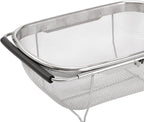 AJIODA Over The Sink Colander, 4 Quarts Stainless Steel Oval Colander - Image 6
