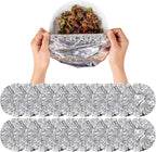 Ouliget Repeatable Film Insulation Cover, Aluminium Foil Elastic Food Bowl by OULIGET