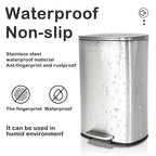 50 Liter / 13 Gallon Kitchen Trash Can, Stainless Steel - Image 5