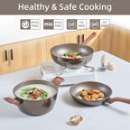 12Pcs Pots and Pans Set, Nonstick Cookware Sets, Non Stick Pots and Pan Set - Image 3