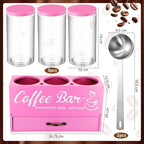 3 Pcs Coffee Bar Containers Set Include Coffee Sugar Container - Image 2