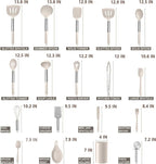 E-far Silicone Cooking Utensils Set, Heat Resistant Kitchen Spatulas Turner - Image 2