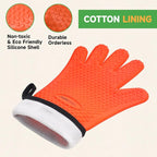 GEEKHOM BBQ Gloves Heat Resistant Oven Mitts - Image 6