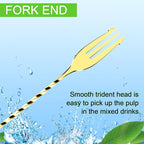 BRIOUT 2 Pcs Bar Spoon, 12 Inches Long Handle Drink Stirrer, Stainless Steel - Image 5