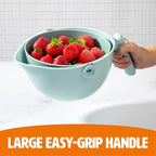Tasty 2-in-1 Swing Bowl Colander, Built-In Strainer Basket - Image 4