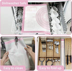 Non-stick Silicone Pastry Mat, Extra Large Baking Mat - Image 5