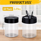 50 Pack 6 oz Plastic Spice Jars - Image 2