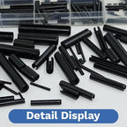 248 Pcs SAE Roll Pin Assortment Set Steel Split Expansion Pin 10 Sizes 1/16 - Image 3
