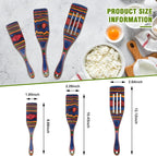 Spurtle Set, Wooden Utensils for Cooking, Kitchen Utensils Set, Pakkawood - Image 2