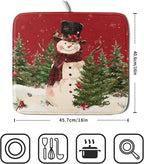 Christmas Snowman Dish Drying Mat - Image 2