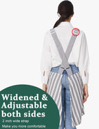 Cozy Adjustable Cross Back Aprons - Image 3