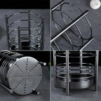 Black Kitchen Utensil Holder for Kitchen Counter, Stainless Steel Utensil Crocks - Image 7