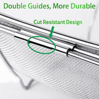 Tiawudi 6-Quart Large Over The Sink Colander, Heavy Duty 40% Thicker 18/8 - Image 5