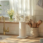 Leinuosen White Daisy Paper Towel Holder Coquettish Cute Wooden Daisy Kitchen - Image 5