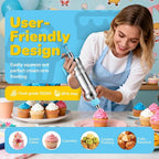 Cake Decorating Tools Supplies Kit: 164pcs Baking Accessories, Dessert Piping - Image 2