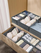 Fordonral 16 Pack Drawer Organizer Clothes, Foldable Fabric Dresser Organizer - Image 5