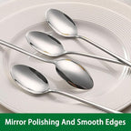 DEHOV 7.5 Inches Stainless Steel Iced Tea Spoons, Ice Cream, Long Handle Iced - Image 3