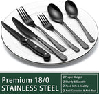 EWFEN 24-Piece Black Silverware Set - Image 5
