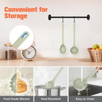 Silicone Spaghetti Spoon&Soup Ladle Cooking Utensils Set of 2, No Scratch - Image 4