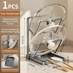 Lispin 2026 Upgraded Kitchen Pot Lid Storage Rack, Lid Holder While Cooking - Image 2