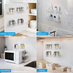 6 inch Spice Rack Wall Mounted, 4 Pack Spice Organizer Shelf - Image 6
