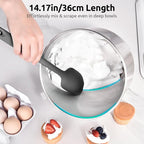 U-Taste Extra-Long 600ºF Heat Resistant Spatula Spoon: 14" Silicone Spoonula - Image 5