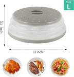 Collapsible Microwave Food Cover, Splatter Guard, Vented Microwave Lid - Image 2