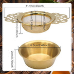 2 Pack Tea Strainers with Drip Bowls Stainless Steel Mesh Tea Infusers Loose - Image 3