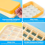 PHINOX Ice Cube Tray with Lid and Bin, Ice Trays - Image 5