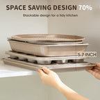 Terlulu 10-Piece Baking Pans Set, Bakeware Sets Nonstick, Baking Set - Image 7