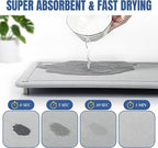 Stone Drying Mat for Kitchen Counter, Diatomaceous Dish Drying Mats Superb - Image 3