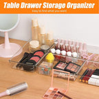 Criusia 6 Pcs Large Size Clear Drawer Organizer Set, Acrylic Non Slip Non - Image 7