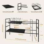 Pots and Pans Organizer Under Cabinet, Expandable Length, Adjustable Height - Image 2