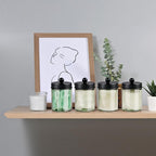 3 Pack Apothecary Jar Canisters Bathroom Vanity Organizer - Image 5