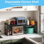 44.3 Inches Expandable Metal Storage Shelves, 150LBS Heavy Duty Shelving Units - Image 2