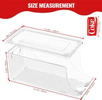 SCAVATA 2 Pack Stackable Refrigerator Organizer, Soda Can Dispenser Pop Cans - Image 4