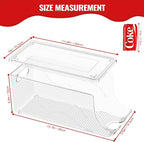 SCAVATA Stackable Refrigerator Organizer, Soda Can Dispenser Pop Cans Container - Image 4