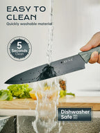 EUNA Knife Block Set, German High-Carbon Stainless Steel Knife Sets - Image 4