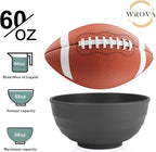 Wheat Straw Bowls Set 60 OZ Unbreakable Large Cereal Bowls Set of 6 Microwave - Image 3