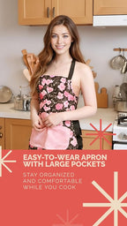 Lovely Flower Pattern Retro Aprons - Image 3