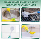 Hsei 20 Pcs Blue and Green Kitchen Scrub Dish Brush Bulk - Image 3