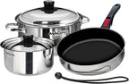 Magma 7 Piece Gourmet Nesting Stainless Steel Cookware Set by MagmaProducts