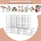 caktraie 2 Pack Desk Organizers, Makeup Organizer Storage - Image 4